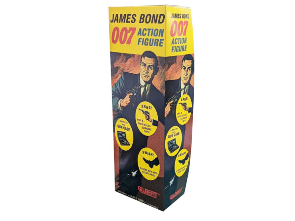 Gilbert Toys James Bond Kicking Version 12 inch Figure Repro Box