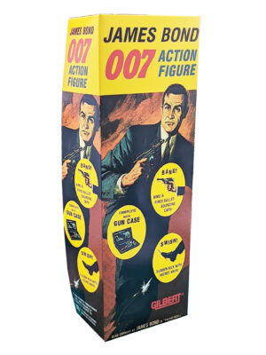 Gilbert Toys James Bond Kicking Version 12 inch Figure Repro Box
