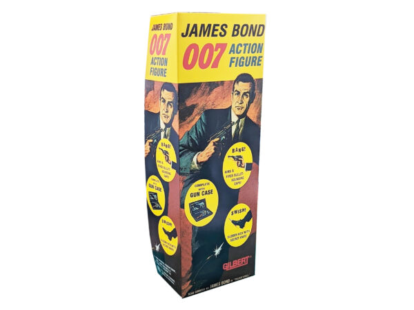 Gilbert Toys James Bond Kicking Version 12 inch Figure Repro Box