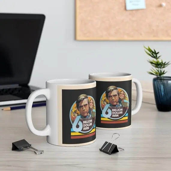 il_570xN.3429625674_czno.jpg The Six Million Dollar Man 11oz Gift Mug