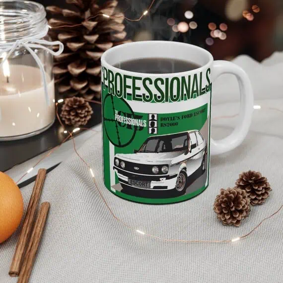 The Professionals (TV series) Ford Escort RS2000 1980s Retro Gift Mug