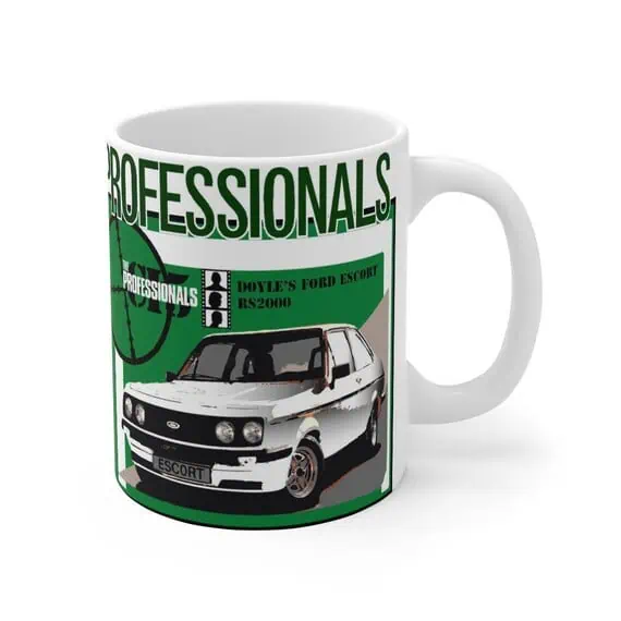 The Professionals (TV series) Ford Escort RS2000 1980s Retro Gift Mug