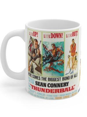 Thunderball James bond Sean Connery Film Poster Gift Mug
