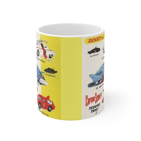 Captain Scarlet Terrific Trio Dinky Toy Advert Retro Gift Mug