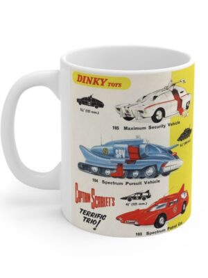 Captain Scarlet Terrific Trio Dinky Toy Advert Retro Gift Mug Captain Scarlet Terrific Trio Dinky Toy Advert Retro Gift Mug