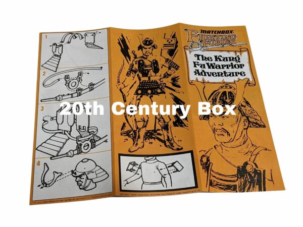 Matchbox Fighting Furies The Kung Fu Warrior Adventure US Reproduction Instruction Sheet