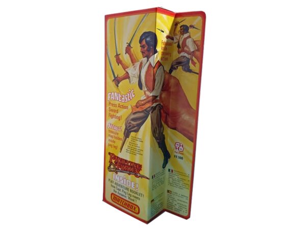 Matchbox Fighting Furies Cap’n Peg Leg Figure Repro Box Matchbox Fighting Furies Cap'n Peg Leg Figure Repro Box