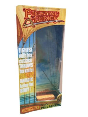 Matchbox Fighting Furies Cap’n Peg Leg Figure Repro Box Matchbox Fighting Furies Cap'n Peg Leg Figure Repro Box