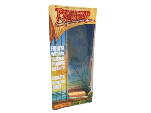 Matchbox Fighting Furies Cap’n Peg Leg Figure Repro Box Matchbox Fighting Furies Cap'n Peg Leg Figure Repro Box