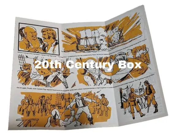 Matchbox Fighting Furies Cap'n Peg Leg US Reproduction Instruction Sheet