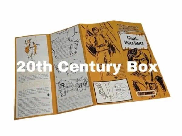 xr:d:DAFbTZVU7F8:98,j:5207710002464920410,t:24032623 Matchbox Fighting Furies Cap'n Peg Leg UK Reproduction Instruction Sheet