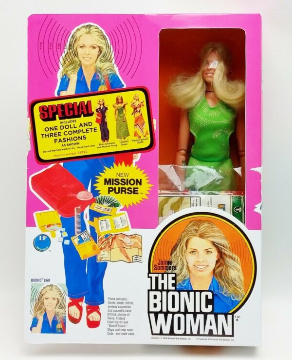 Kenner Bionic Woman Mission Purse Additional Costume Reproduction Sticker Kenner Bionic Woman Mission Purse Additional Costume Reproduction Sticker