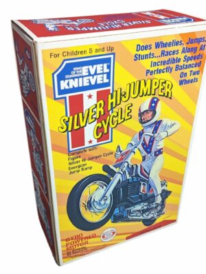 Ideal Toys Evel Knievel Silver High Jumper Reproduction Box
