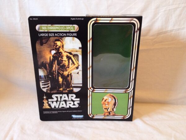 Star Wars 12 Inch See-Threepio C-3PO Reproduction Box and Inserts Star Wars 12 Inch See-Threepio C-3PO Reproduction Box and Inserts