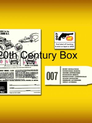 Corgi Toys 336  James Bond Toyota 2000GT Instruction Sheet & Badge