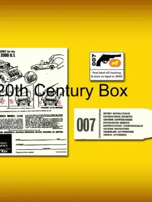 Corgi Toys 336  James Bond Toyota 2000GT Instruction Sheet & Badge