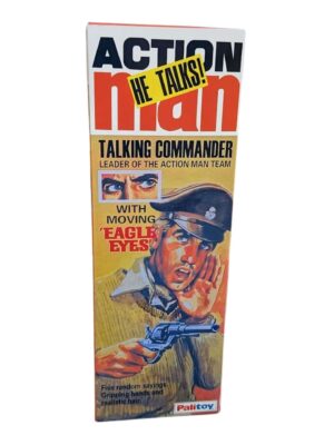 Action Man Talking Commander Reproduction Box Palitoy Action Man Talking Commander with Eagle Eyes Reproduction Box