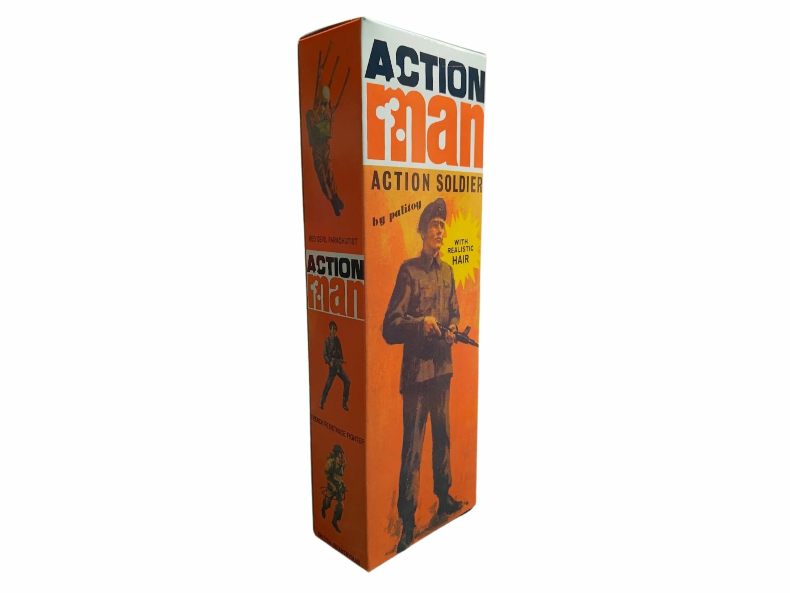 Palitoy Action Man - Soldier with Realistic Hair Repro Box