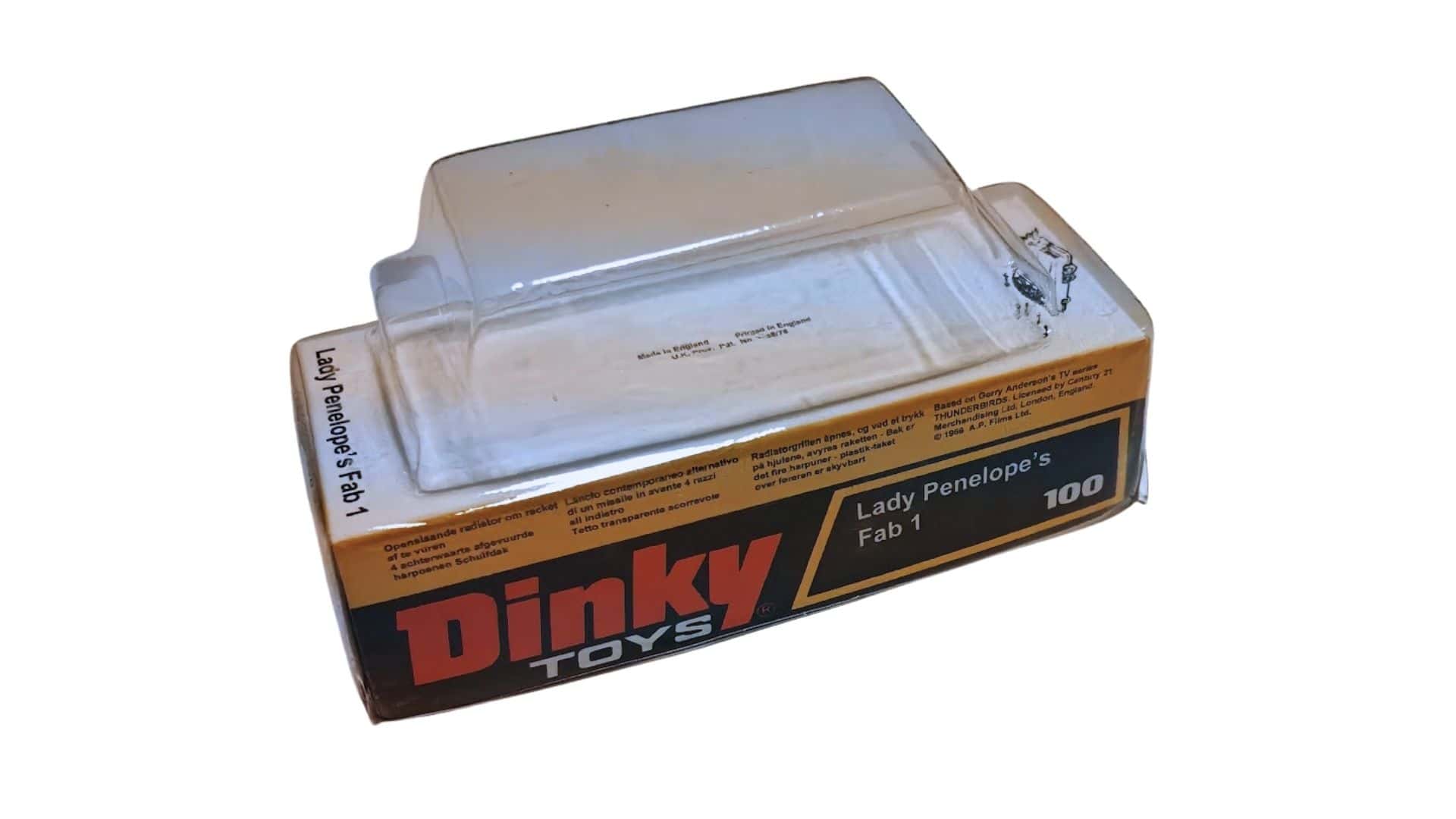 Dinky Toys 100 FAB 1 Rolls Royce Tall Version Blister/Bubble Repro Box