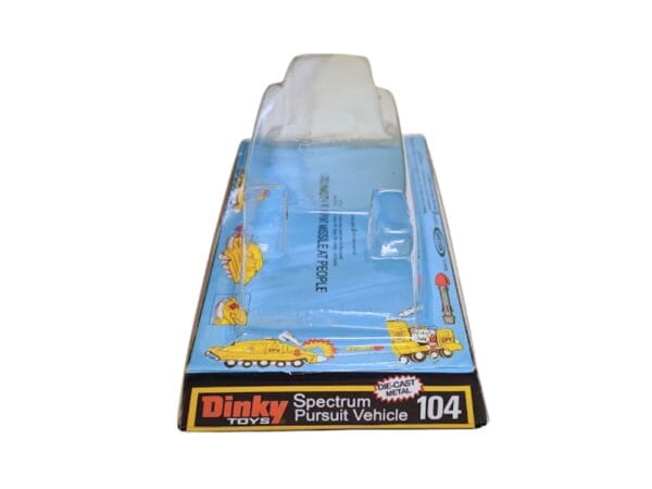 Dinky Toys 104 Captain Scarlet Spectrum Pursuit Vehicle Blister/Bubble Repro Box