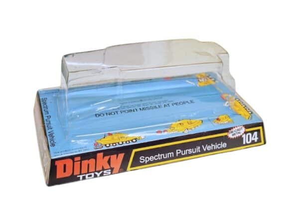 Dinky Toys 104 Captain Scarlet Spectrum Pursuit Vehicle Blister/Bubble Repro Box
