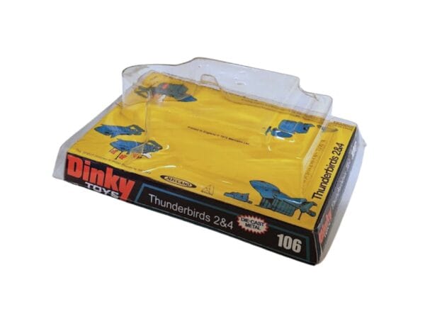 Dinky Toys 106 Thunderbird 2 Yellow Version Blister/Bubble Repro Box