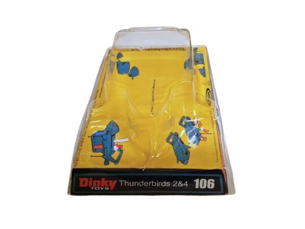 Dinky Toys 106 Thunderbird 2 Yellow Version Blister/Bubble Repro Box