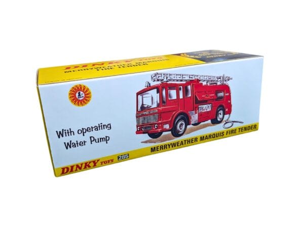 Dinky Toys 285 Merryweather Marquis Fire Engine Repro Box