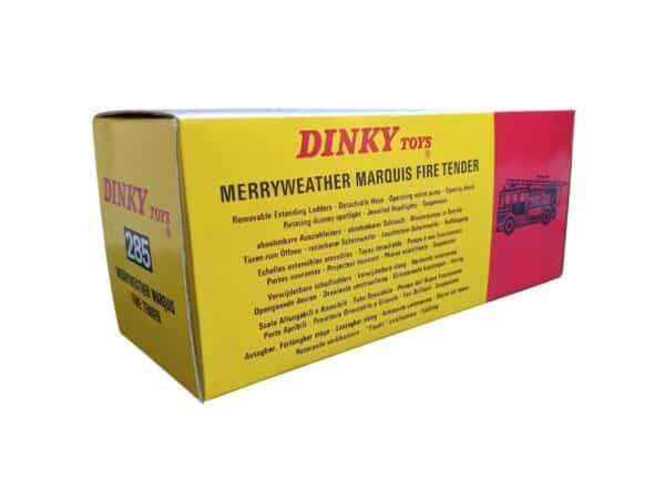 Dinky Toys 285 Merryweather Marquis Fire Engine Repro Box