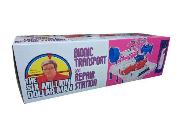Transport and Repair Station Repro Box - 1 Kenner Six Million Dollar Man Bionic Transport and Repair Station Reproduction Box