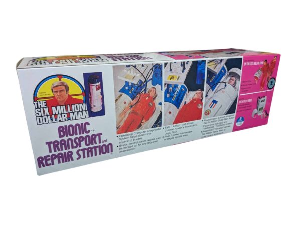 Transport and Repair Station Repro Box - 3 Kenner Six Million Dollar Man Bionic Transport and Repair Station Reproduction Box