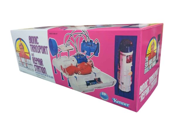Transport and Repair Station Repro Box - 4 Kenner Six Million Dollar Man Bionic Transport and Repair Station Reproduction Box