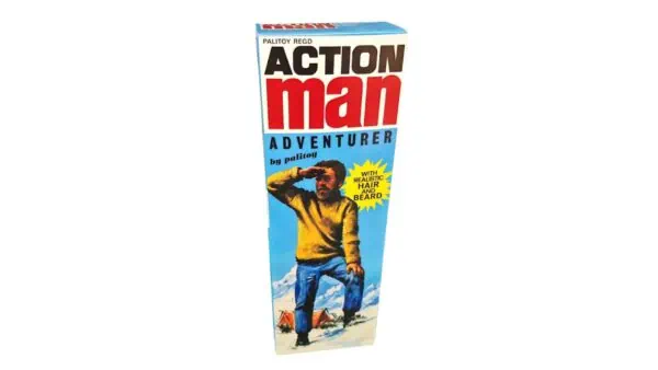 Palitoy Action Man Adventurer with Realistic Hair and Beard Reproduction Box