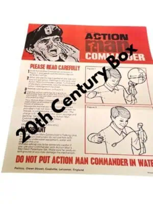Palitoy Action Man Commander Reproduction Instruction Sheet