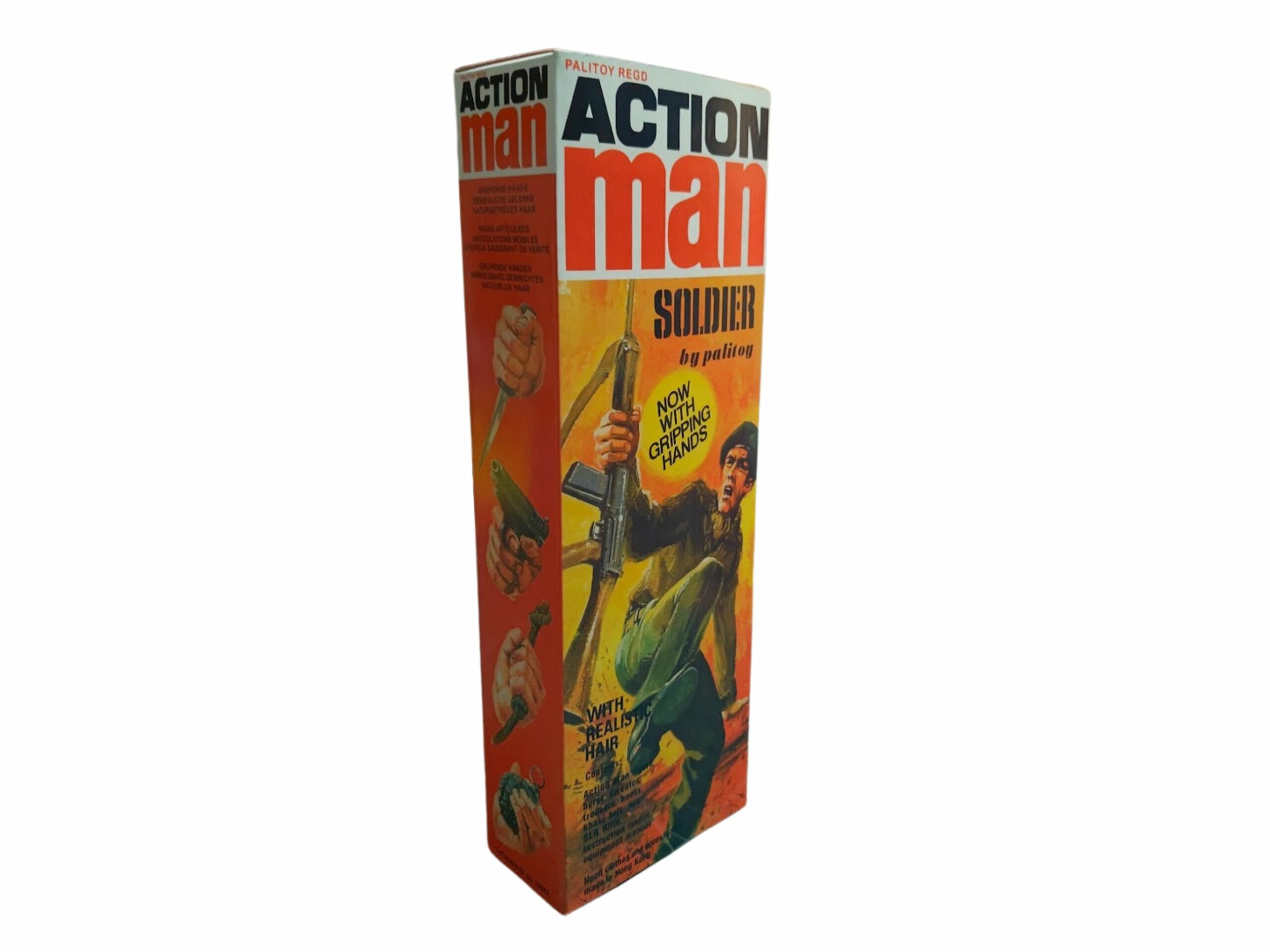 Palitoy Action Man - Soldier with Gripping Hands Repro Box