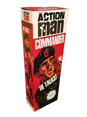 Action Man Talking Commander Realistic Hair Repro Box Palitoy Action Man Talking Commander with Realistic Hair Reproduction Box