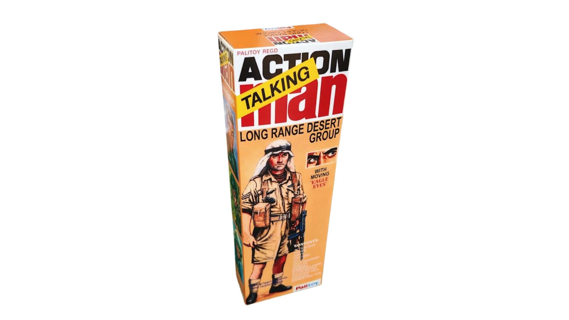 Palitoy Action Man Long Range Desert Group Code 3 Reproduction Box