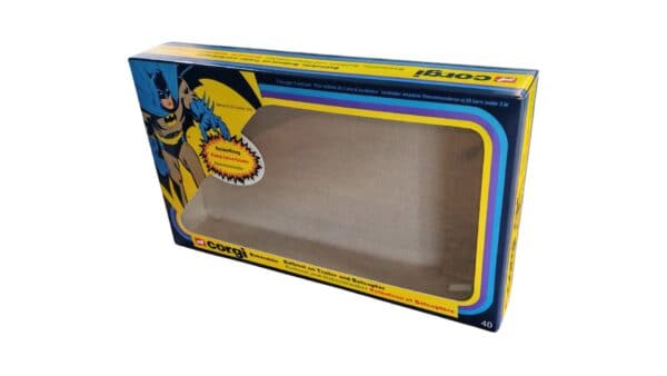 Corgi Toys Giftset 40 1979 Flat Box Batmobile, Batboat and Batcopter Repro Box (NO INSERT)