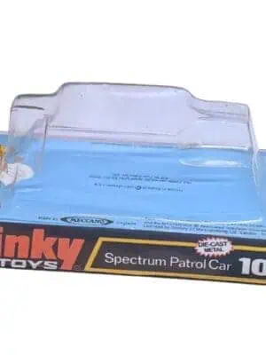 Dinky Toys 103 Spectrum Patrol Car (SPC) Thicker Font version Captain Scarlet Blister/Bubble Repro Box