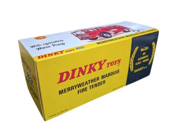 Dinky Toys 285 Merryweather Marquis Fire Engine Repro Box