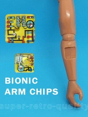 Six Million Dollar Man Reproduction Bionic Arm LARGE Chip Six Million Dollar Man Reproduction Bionic Arm LARGE Chip