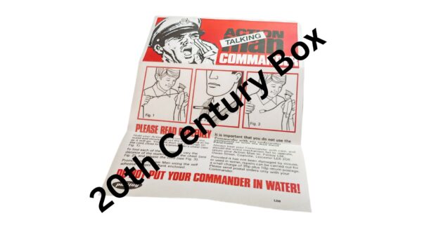Palitoy Action Man Talking Commander Reproduction Instruction Sheet