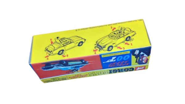 Corgi Toys 270 James Bond DB5 Slim Line Type A Rare version Repro Box
