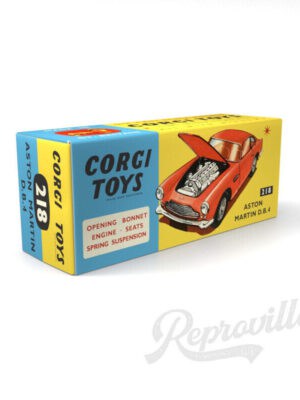 Corgi 218 Aston Martin D.B.4 Reproduction Box