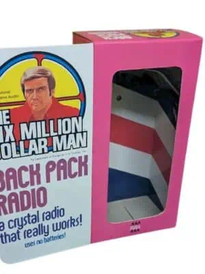 Denys Fisher Six Million Dollar Man Back Pack Radio Reproduction Box