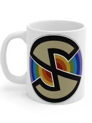 spectrum log mug - Copy Captain Scarlet Spectrum Logo Mug