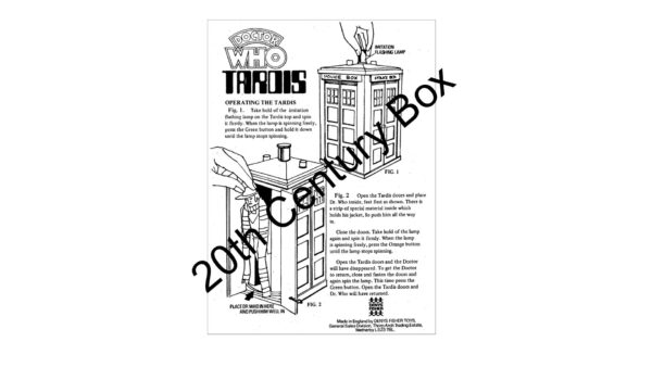 Tardis Instructions Denys Fisher Dr Who Tardis Reproduction Instruction Sheet